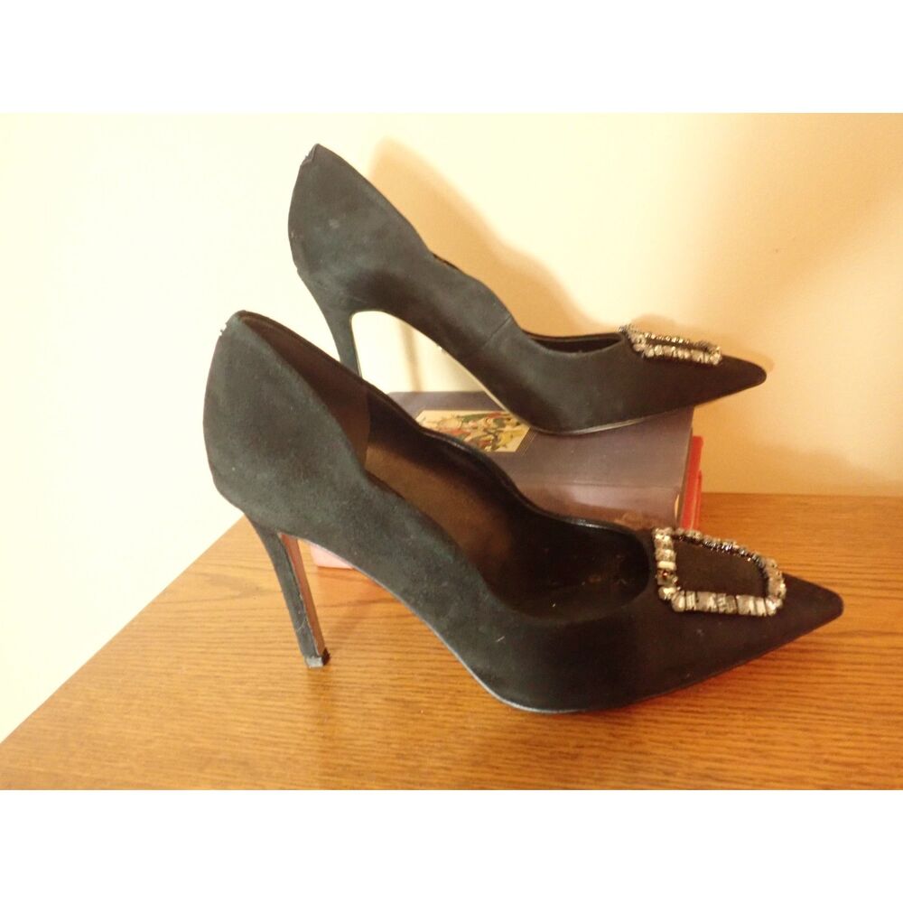 Sam Edelman Harriett Black Pointed Toe Stiletto Heel Fashion Pumps Size 11